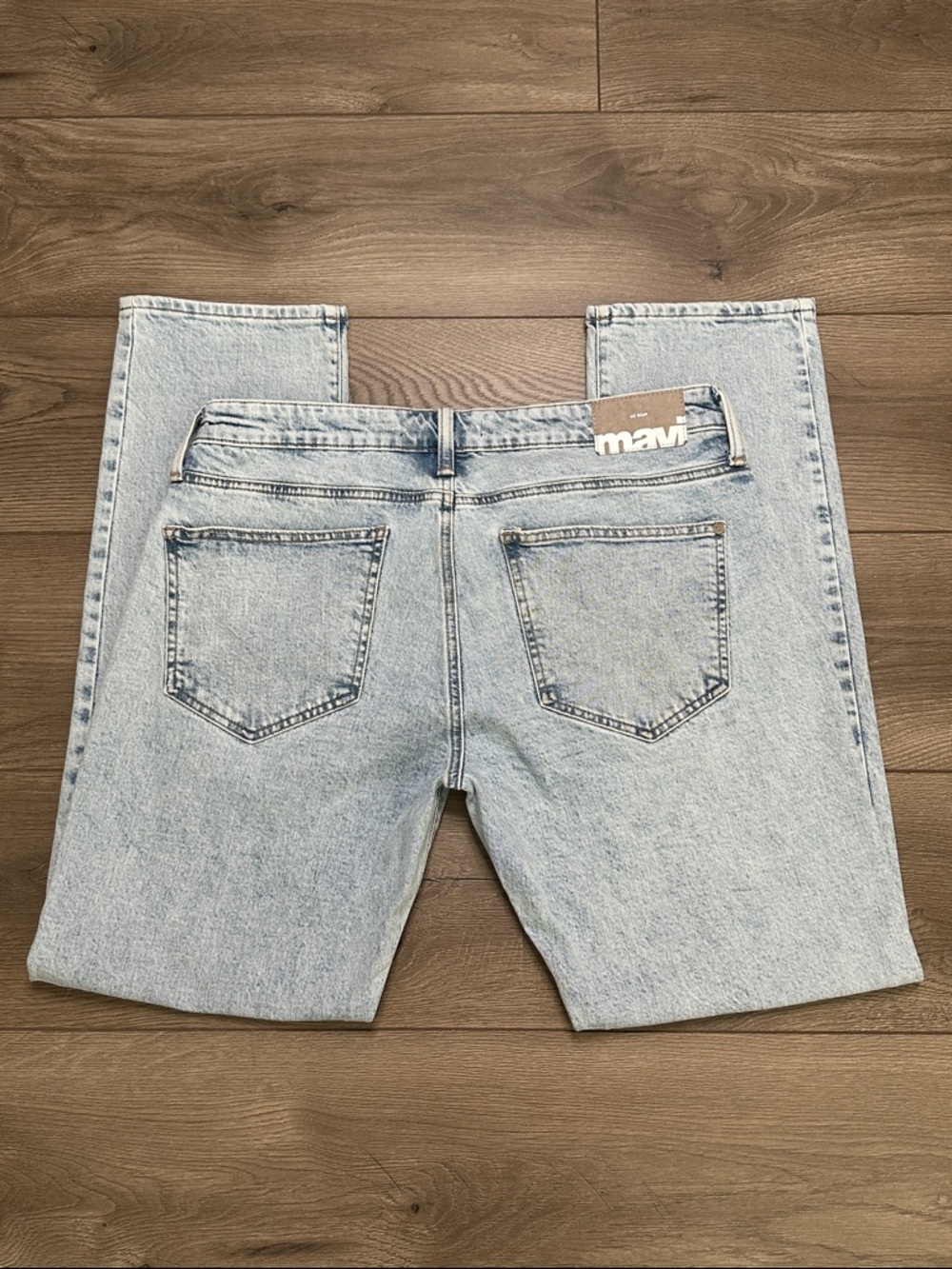 Mavi Marcus 31” Slim Straight Leg Stretch Light Wash Blue Jeans Size 34 - Picture 5 of 13